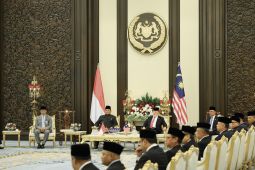Prabowo disambut upacara kenegaraan di Istana Negara Malaysia