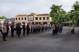 Polda Banten gelar pasukan pengamanan libur Isra Mi'raj-Imlek