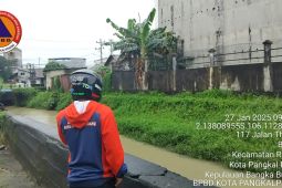 TRC BPBD Pangkalpinang patroli 24 jam waspadai banjir