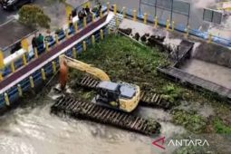 BWS kerahkan excavator amphibi bersihkan  gulma waduk Lempake