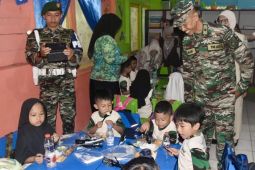 Kodim HST uji coba MBG kedua bagi anak usia dini