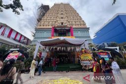 Presiden Pabowo kirim salam ke umat Hindu dalam peresmian Kuil Murugan Jakarta