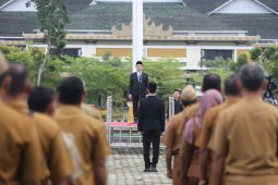 Terakhir pimpin apel, Pj Bupati Pringsewu pamitan sekaligus ingatkan ASN tingkatkan kompetensi