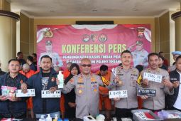 Polres Serang rilis penangkapan 7 pelaku spesialis pencurian motor