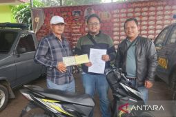 Polres Cianjur kembalikan sepeda motor milik Kades Cikande Bandung Barat