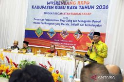 Pemkab Kubu Raya fokuskan pembangunan Infrastruktur dan penanganan banjir
