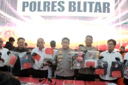 Polres Blitar tangkap belasan pendekar terlibat tindak kejahatan