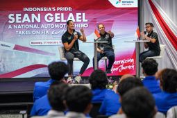 Pebalap mobil Sean Gelael tampil balapan di Watar 28 Februari 2025