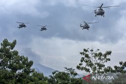 Latihan penembakan senjata pesawat udara