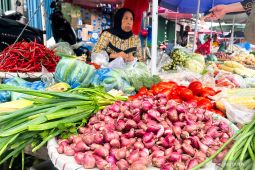 Harga Cabai rawit Rp63.400/kg dan bawang merah Rp41.350/kg