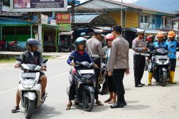 Satlantas Polres Bengkayang menjaring 40 pelanggaran hari pertama razia