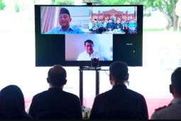 Jajaran pejabat Pacitan ucapkan selamat Bupati-Wabup secara daring