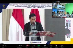 Kakanwil Kemenkum Babel ikuti Kick Off Pelatihan Paralegal Serentak