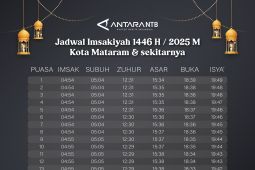 Jadwal Imsak dan buka puasa Ramadhan 2025 di Mataram