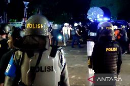 Polisi Makassar amankan delapan peserta ricuh "Indonesia Gelap"