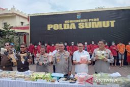 Polda Sumut sita 97,08 kilogram sabu-sabu