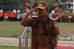 Wabup Kabupaten Merangin memimpin apel