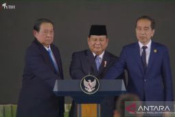 Presiden Prabowo, Jokowi dan SBY tekan tombol bersama luncurkan Danantara
