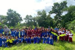 KKN Universitas Lampung gelar Program "Kecil Menanam, Dewasa Memanen"