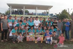 Wakil Bupati Katamso hadiri penutupan turnamen sepakbola 'Merlung Maju 2025'