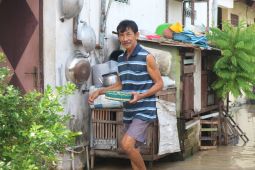 124 rumah di Bojonegoro tergenang air Sungai Bengawan Solo