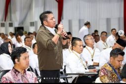 Gubernur Sumsel Herman Deru antusias ikuti penyampaian materi hari ke 5 Retreat