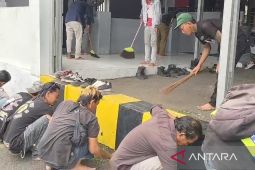 Polres Cianjur menggelar razia 43 preman diamankan bawa senjata tajam