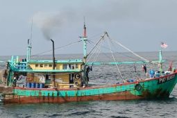 TNI AL Tanjung Balai Sumut tangkap satu kapal ikan berbendera Malaysia di laut Indonesia