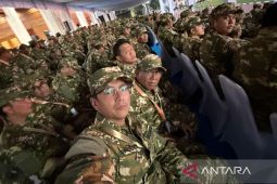 Dipimpin Presiden, Rico Waas-Zakiyuddin ikuti upacara parade senja