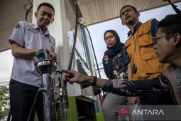 Sidak kualitas dan takaran bbm di SPBU Kota Cimahi