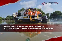 Menteri LH pimpin aksi bersih hutan bakau Muaragembong Bekasi
