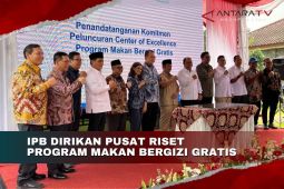 IPB dirikan Pusat Riset Unggulan Program Makan Bergizi Gratis