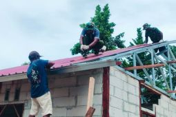 Satgas TMMD Kodim Biak wujudkan kawasan rumah minimalis modern Kampung Kbusdori