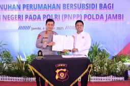 Polda Jambi dan REI tandan tangani MoU pembangunan rumah bagi PNPP