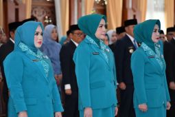 Hj Tata Syafrudin Noor resmi dilantik sebagai Ketua TP PKK HSS