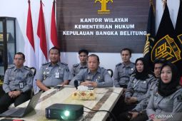 Jajaran Kemenkum Babel ikuti sosialisasi pola kerja fleksibel bagi pegawai Kementerian Hukum