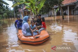 Banjir akibat luapan sungai di Kabupaten Serang
