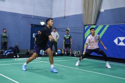 Jelang  All England 2025, para pemain Indonesia latihan perdana di Birmingham