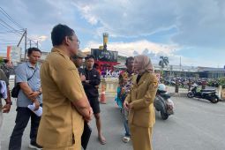 Pemkot Kediri tata jalur pedestrian di kawasan stasiun