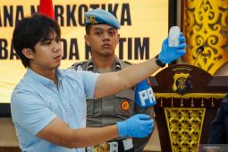 Polda Kaltim uji sampel sabu sebelum dimusnahkan