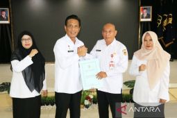 Kemenkum serahkan harmonisasi raperda pedoman kendalikan gratifikasi di HST