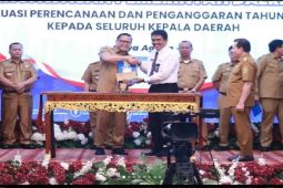 Pj Banyuasin hadiri Rapat Koordinasi Pengawasan Pemerintah Daerah