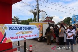 Polres-Pemkab Bangka Selatan gelar bazar sembako murah