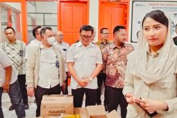 Mentan-Wamendag tinjau pasar murah di Kantor Pos Gresik