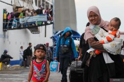 Pemudik di Pelabuhan Tanjung Perak