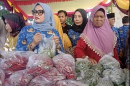 Antusiasme tinggi, pasar murah di Lampung Timur ludes diserbu warga