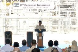 Prabowo meresmikan smelter Freeport Indonesia di Gresik