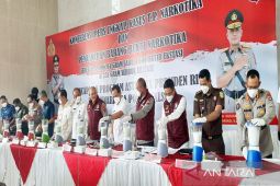 Polisi musnahkan 38 kilogram sabu-sabu jaringan Fredy Pratama