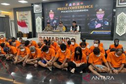 Polresta Samarinda tahan 46 tersangka  dari Operasi Pekat Mahakam
