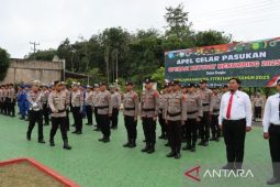 Polres Bangka Selatan apel gelar pasukan Operasi Ketupat 2025